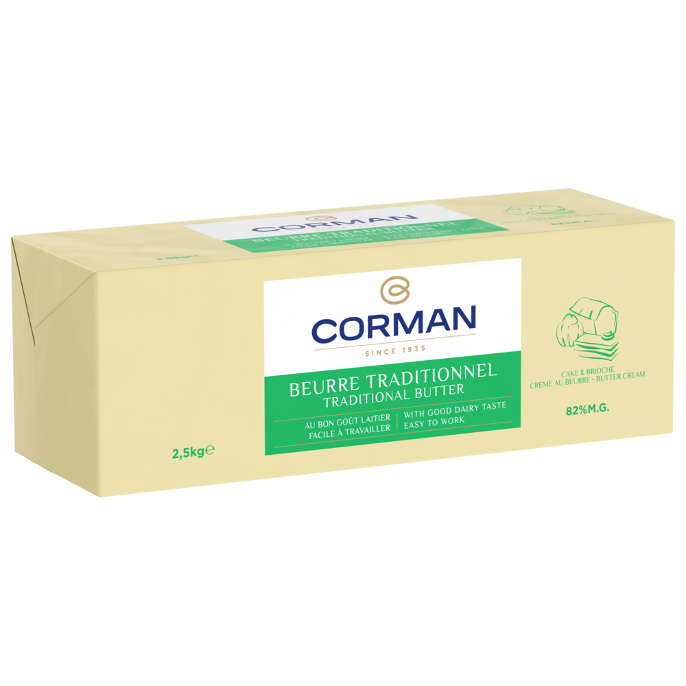 Traditional Butter 82 Fat Block Corman International