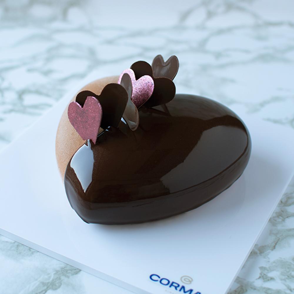 Le moule coeur silicone spécial entremets de Saint-Valentin