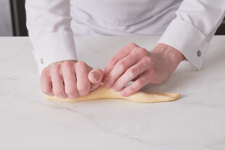 Porzioni impasto brioche